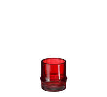 Teelichthalter Pyotr rot - h8xd7,5cm