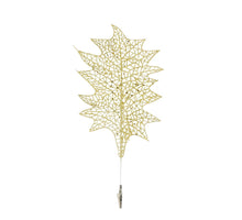 Clip stechpalme gold - l37xb19xh2cm