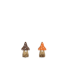 Pilz Zwerg braun orange 2 sortiert FSC Mix - l6.5xw12xh2cm
