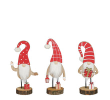 Dekoration Zwerg rot 3 sortiert FSC mix - l14xw7.5xh25cm