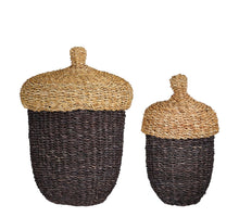 Aufbewahrungskorb d.braun 2er Set - h45xd30cm