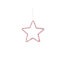 Ornament Stern rosa - d15cm