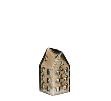 Haus grau recyceltes Glas - l6.5xw6.5xh11.5cm