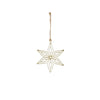 Ornament Schneeflocke gold - h1xd12cm