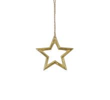 Ornament Stern aus recyceltem Aluminium gold - d10cm