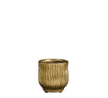 Ponta Topf rund gold - h10xd9,5cm