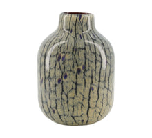 Vase glass 17x17x24cm Dark blue