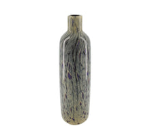 Vase glass 12.5x12.5x46.5cm Dark blue