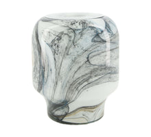 Vase glass 20x20x23.5cm Brown/Black