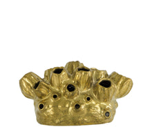 Keramikvase 28,5x15x15cm Gold