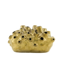Keramikvase 27,5x14x15cm Gold