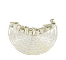 Keramikvase 34,5x9x27,5cm Weiß