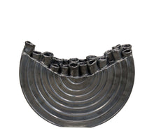 Keramikvase 34,5x9x27,5cm Silber