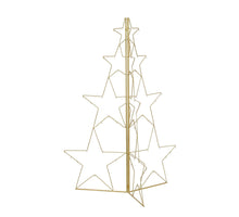 Weihnachtsbaumdekoration, faltbar, goldfarben - L92 x B92 x H118 cm