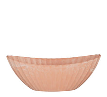Mila decoratie schaal recycled plastic l.roze - l36xb15xh14c