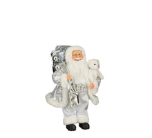 Weihnachtsmann silber - L25 x B15 x H40 cm