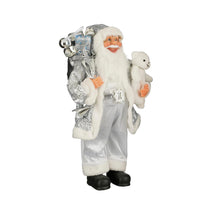 Weihnachtsmann silber - L30 x B20 x H60 cm