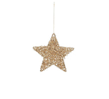 Sternförmiges Ornament, champagnerfarben - Ø 15 cm