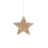 Sternförmiges Ornament, champagnerfarben - Ø 15 cm