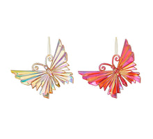Ornament Schmetterling rotgold 2er Set - L14xB1xH11,5cm