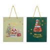 Weihnachtstüte hellgrün/dunkelgrün, 2er-Set - L26 x B10 x H32 cm