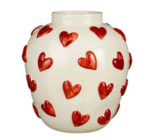 Hearts Vase weiß - H32,5 x D30 cm