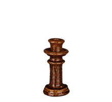 Elena Kerzenhalter braun - H19 x D9,5 cm