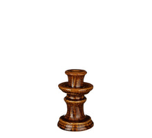 Elena Kerzenhalter braun - H14,5 x D9 cm