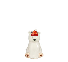 Lustiger Kerzenhalter Eisbär weiß - L8,5 x B8 x H13 cm