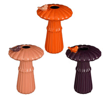 Single flower vaas paddestoel 3 ass - h21,5xd14,5cm
