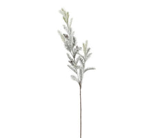 Zweig Tannenzapfen Schnee Grün - L122 x B13 x H5 cm