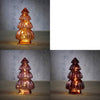 Baum lila/rosa/rot, 3 Äste, 10 LEDs - H28 x D15 cm - exkl. Batterien, mit Timer.