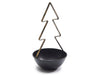 Metallschale Baum Ø15x30cm schwarz/gold