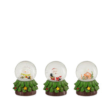 Dekorative Wasserball-Weihnachtsfigur, grün, 3er-Set - H7 x D5 cm