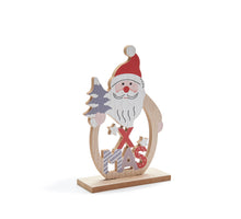 Weihnachtsmann aus Holz, offen, 14x20cm