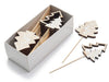 Holz-Weihnachtsbaum-Stecker 7cm 24 Stück