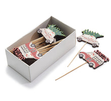 Holzauto-Picks 7cm 24 Stück