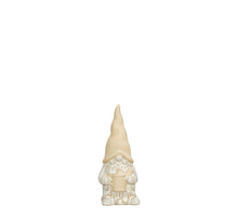 Dekorationszwerg, cremeweiß - L5 x B4,5 x H11,5 cm