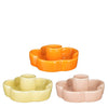 Kerzenhalter rosa, hellgelb, orange, 3er-Set - H4xØ9cm