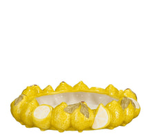 Dekoschale zitronengelb - H7 x D30,5 cm