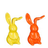 Dekohase orange gelb 2er Set - L7,5xB5,5xH12,5cm