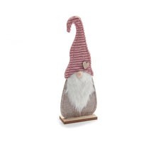 Stoffgnom 'Nirbet' 12x34cm rosa