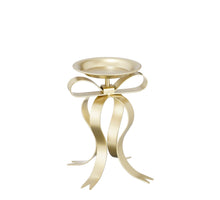 Kandelaar strik champagne - l17xb14xh20cm