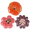 Elvira ontbijtbord paars roze oranje 3 assorti - l23xb22,5xh2,5cm