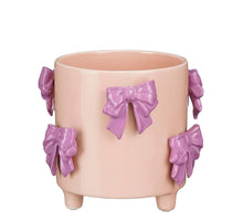 Pot strik paars - h14,5xd17cm