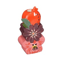 Elvira kandelaar paars - l9,5xb5xh18,5cm