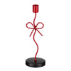 Kandelaar strik rood - l8xb7xh25cm