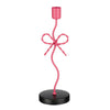 Kandelaar strik roze - l8xb7xh25cm