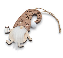 Holzgnom 'Nifi' Anhänger braun 7,5cm