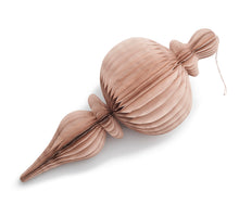 Papierornament-Anhänger Ø35x78cm, Nude-Rosa